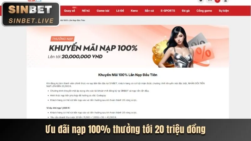 Khuyến mãi chào mừng thành viên mới tại 566win casino